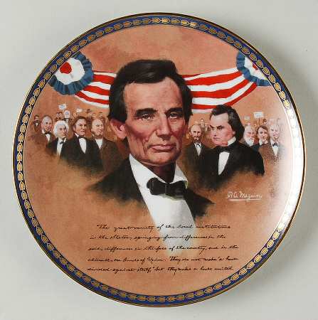Lincolns Portraits The Lincolm-Douglas Debate - No Box