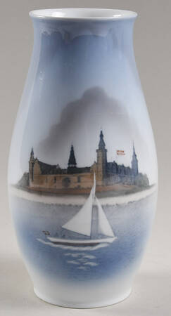 Bing & Grondahl Vase Kronborg Sailboat Vase - No Box