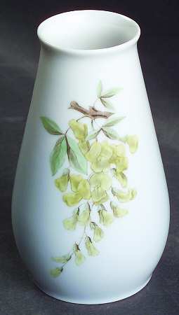 Bing & Grondahl Vase Yellow Floral Vase - No Box