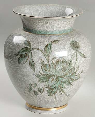 Bing & Grondahl Vase Floral Crackle Vase - No Box