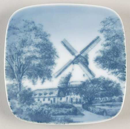 Bing & Grondahl Giftware Windmill & Trees Scene - No Box