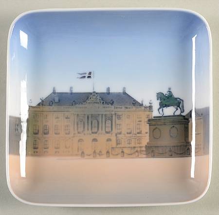 Bing & Grondahl Giftware Amalienborg-Square Tray - No Box