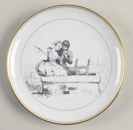 Hans Christian Andersen Plate Shepherdess And The Chimney Sweep - No Box