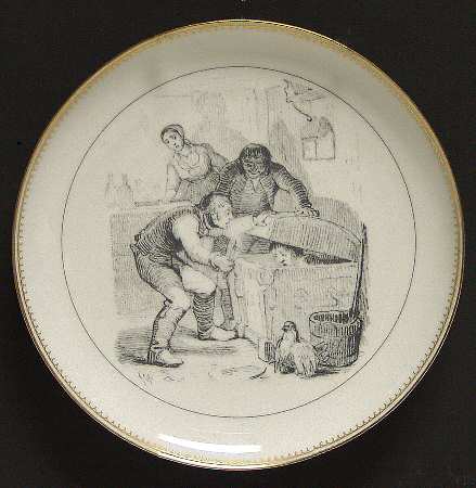 Hans Christian Andersen Plate Little Claus & Big Claus - Boxed