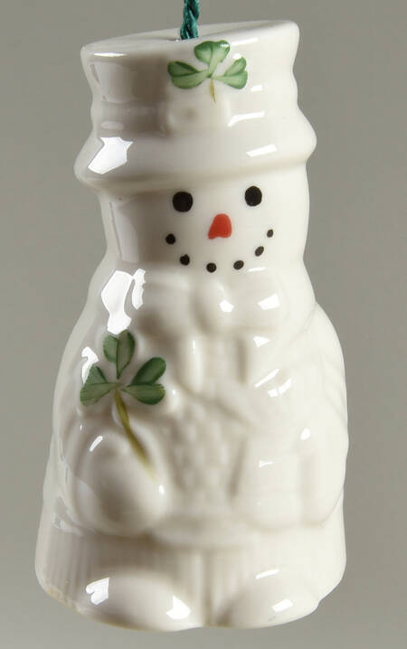 Snowman-Bell-Ornament Leprechaun Snowman - No Box