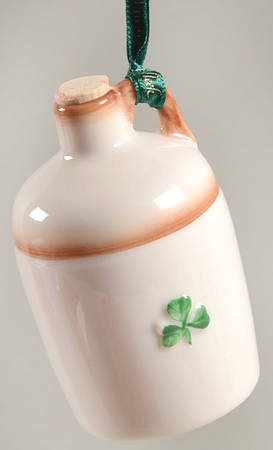 Belleek Christmas Ornament Jar - Boxed