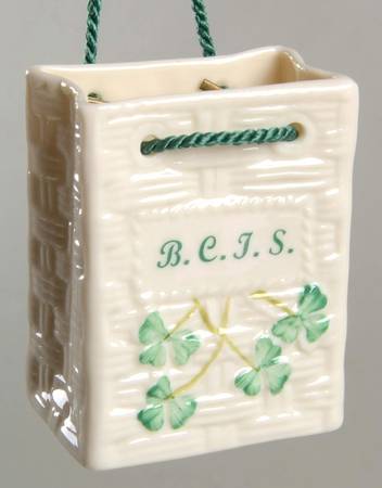 Belleek Christmas Ornament Bcis Shopping Bag - No Box