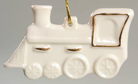 Belleek Christmas Ornament Train - No Box