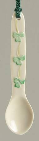 Belleek Christmas Ornament Marmalade Spoon - With Box