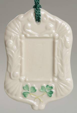 Belleek Christmas Ornament Picture Ornament - No Box