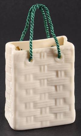 Belleek Christmas Ornament Belleek Shopping Bag - No Box