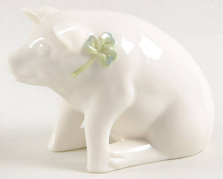 Floral Treasures-Figurine Pig - No Box