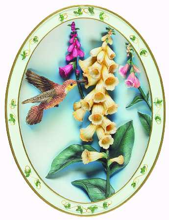 Whispers On The Wind-Plate Rufous With Foxglove - No Box