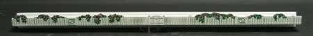 Wysocki Folktown Rose Fence Wooden Plate Rail - No Box