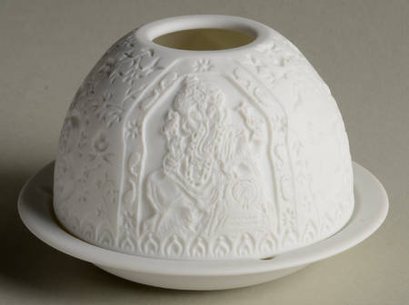 Bernardaud Lithophane Candle Votive Ganesh - Boxed