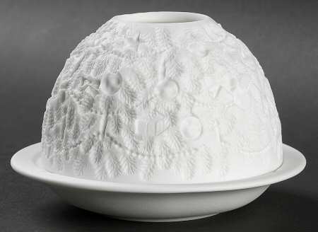 Bernardaud Lithophane Candle Votive Christmas Tree - Boxed