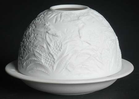 Bernardaud Lithophane Candle Votive The Hummingbirds - Boxed