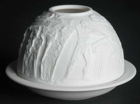 Bernardaud Lithophane Candle Votive Ancient Greece - Boxed