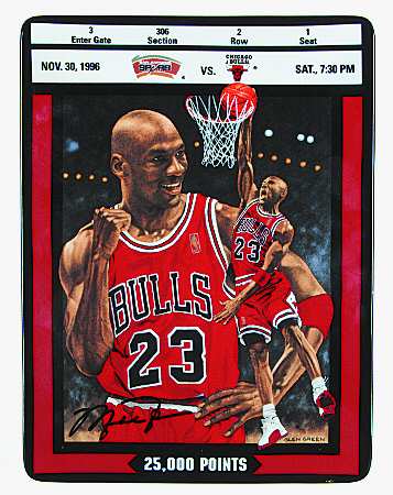 Michael Jordan:Ticket To Greatness 25,000 Points - No Box