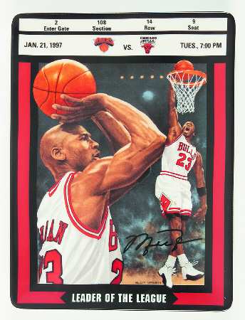 Michael Jordan:Ticket To Greatness Leader Of The League - No Box