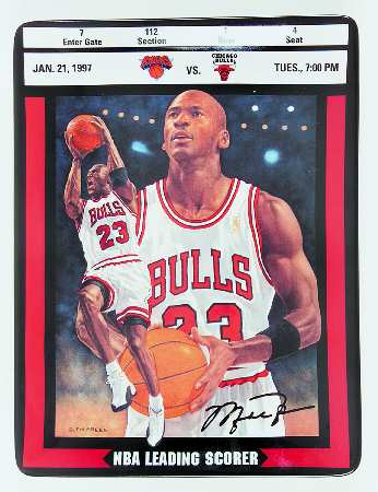 Michael Jordan:Ticket To Greatness Nba Leading Scorer - No Box
