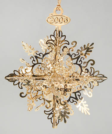 Baldwin Annual Christmas Ornament Snowflake - With Box Bx2006