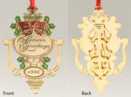 Baldwin Annual Christmas Ornament Door Knocker - Boxed