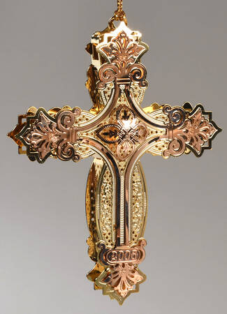 Baldwin Annual Christmas Ornament Florentine Cross - Boxed
