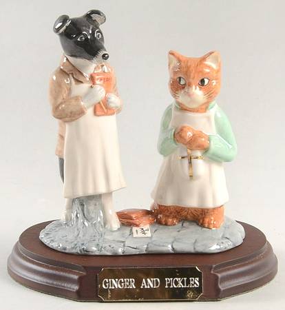 Beatrix Potter Annual Tableau Figurine Ginger And Pickles-Bp9d - Boxed