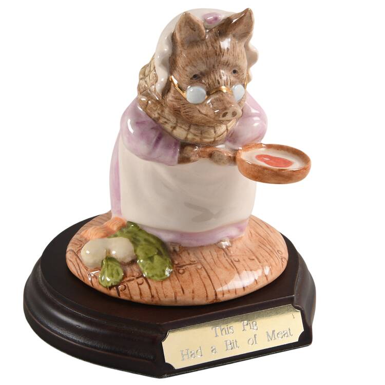 Beatrix Potter Annual Tableau Figurine This Pig Had A Bit Of Meat - Bp9 - No Box