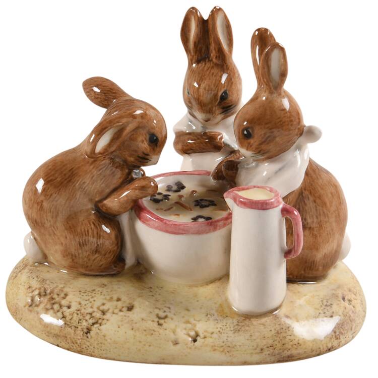 Beatrix Potter Annual Tableau Figurine Flopsy Mopsy & Cottontail-Bp11b - Boxed