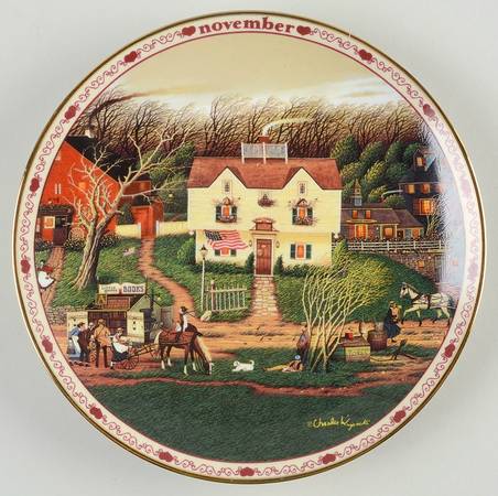 Days To Remember-Charles Wysocki November-Fireside Companions - No Box