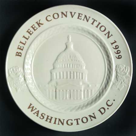 Belleek Pottery Plates Belleek Convention Wash D.C. - With Box