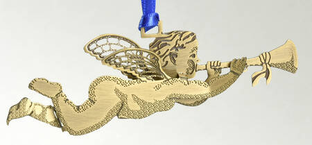Baldwin Christmas Ornament Cherub - No Box