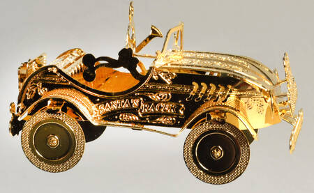 Baldwin Christmas Ornament Santa's Racer - Boxed