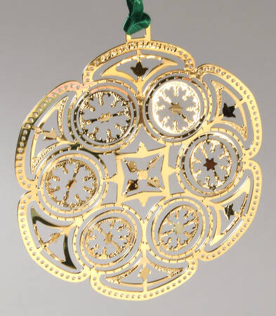 Baldwin Christmas Ornament Cambria Ice Flower  - Boxed