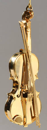 Baldwin Christmas Ornament Violin - Boxed