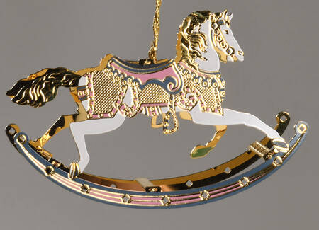 Baldwin Christmas Ornament Rocking Horse - No Box