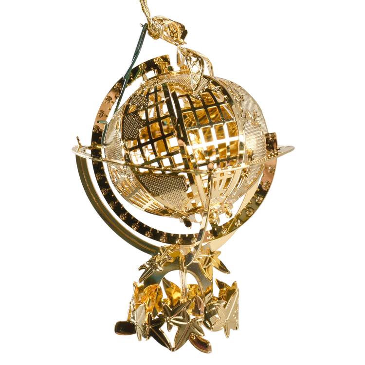 Baldwin Christmas Ornament Millenium Globe - Boxed