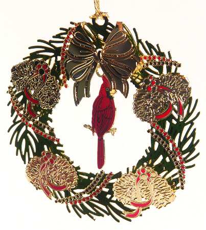 Baldwin Christmas Ornament Wreath - Boxed