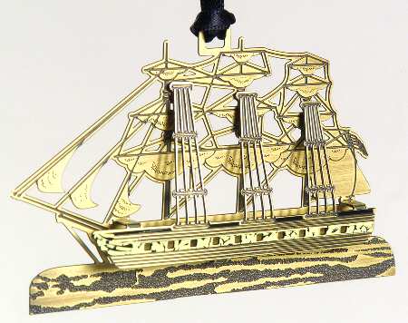 Baldwin Christmas Ornament Sailing Ship - No Box