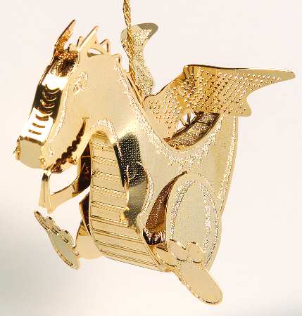 Baldwin Christmas Ornament Baby Dragon With Wings - With Box