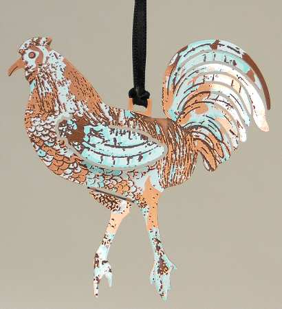 Baldwin Christmas Ornament Rooster - No Box