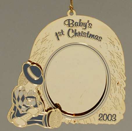 Baldwin Christmas Ornament Little Blue Boy Frame - No Box