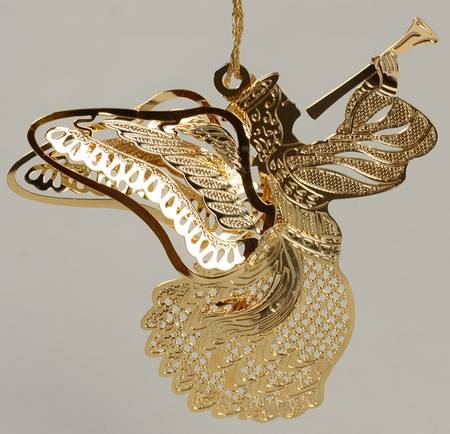 Baldwin Christmas Ornament Heralding Angel - With Box