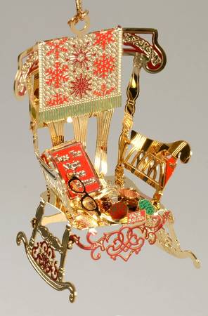 Baldwin Christmas Ornament Santa's Chair - Boxed
