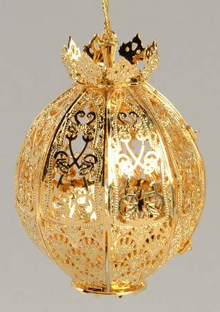 Baldwin Christmas Ornament Imperial Filigree Ball - With Box