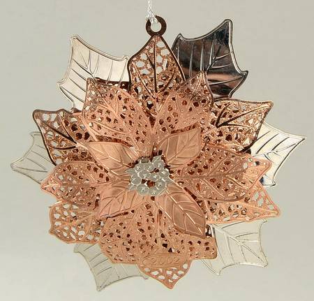 Baldwin Christmas Ornament Poinsettia - Boxed