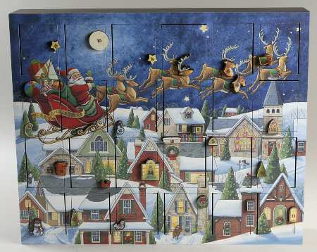 Traditions Advent Calendars Santa's Sleigh Ride Calendar - Boxed