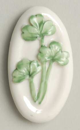 Belleek Jewelry Shamrock Brooch - No Box